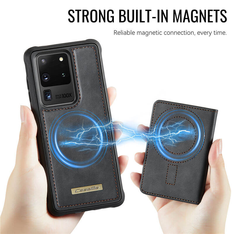 CaseMe Samsung Galaxy S20 Ultra 2-in-1 Magnetic Wallet Case
