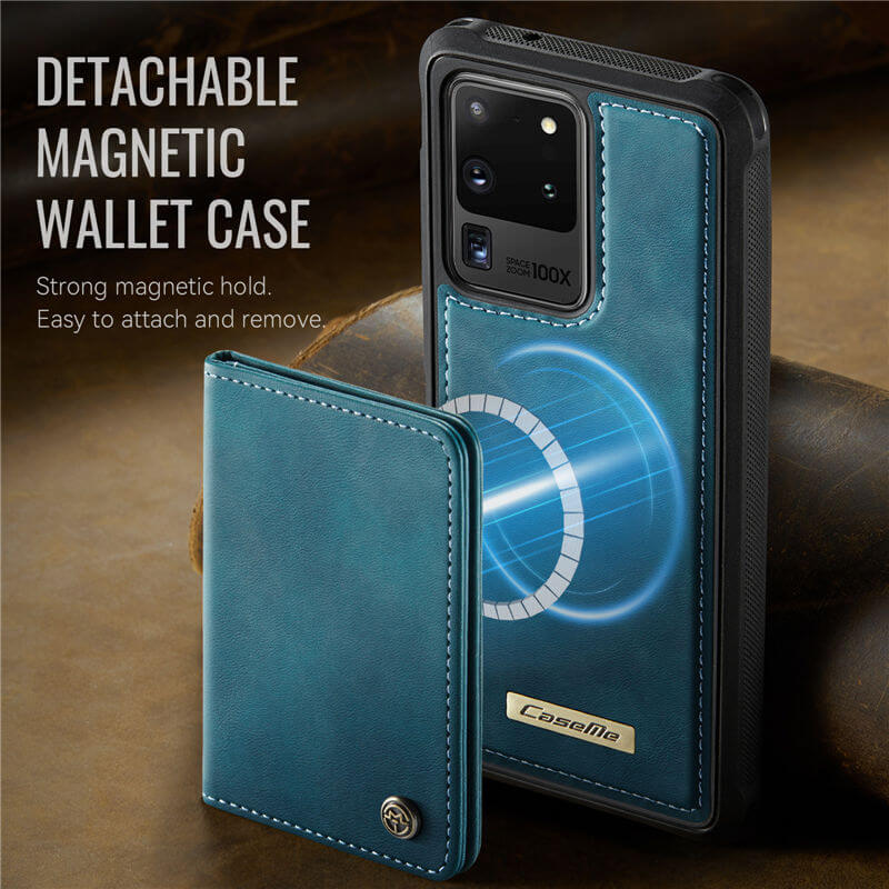 CaseMe Samsung Galaxy S20 Ultra 2-in-1 Magnetic Wallet Case