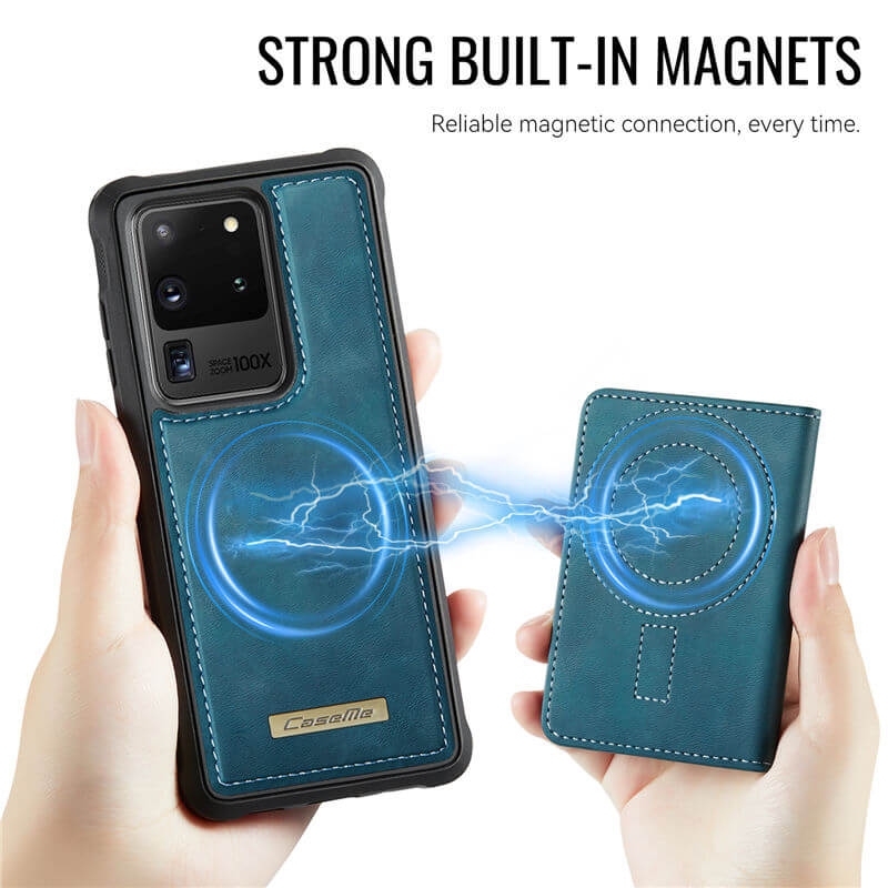 CaseMe Samsung Galaxy S20 Ultra 2-in-1 Magnetic Wallet Case