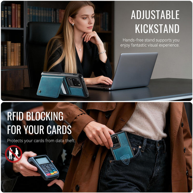 CaseMe Samsung Galaxy S20 Ultra 2-in-1 Magnetic Wallet Case