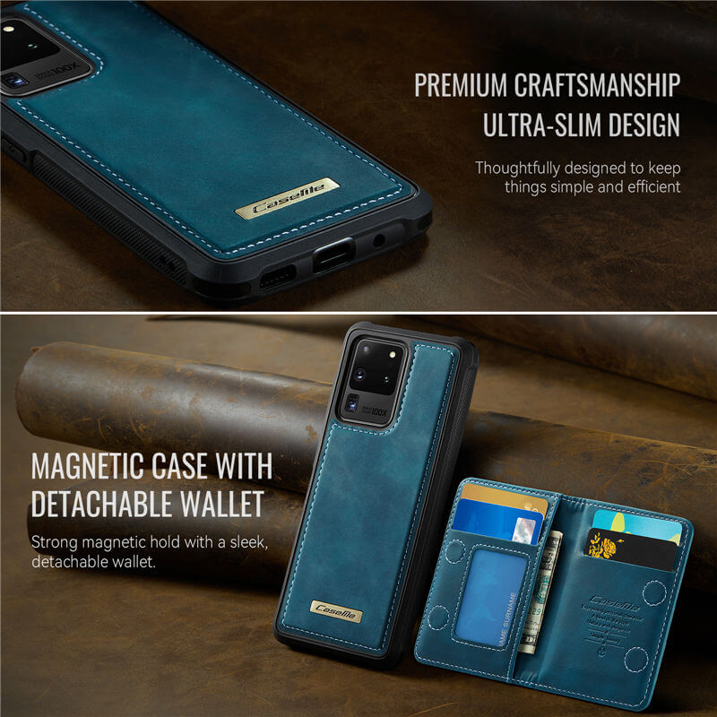 CaseMe Samsung Galaxy S20 Ultra 2-in-1 Magnetic Wallet Case