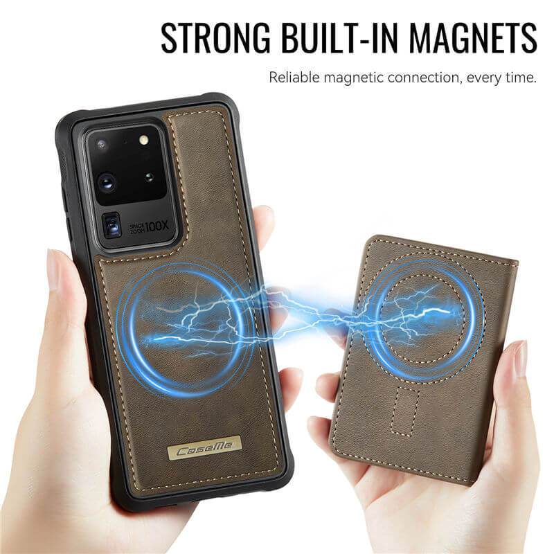 CaseMe Samsung Galaxy S20 Ultra 2-in-1 Magnetic Wallet Case