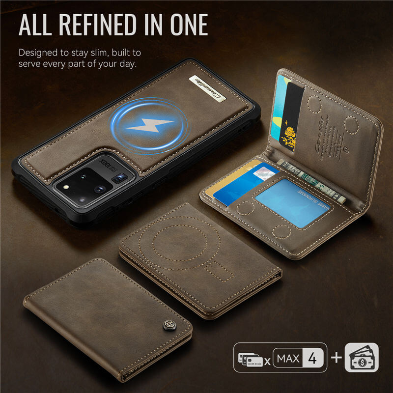 CaseMe Samsung Galaxy S20 Ultra 2-in-1 Magnetic Wallet Case