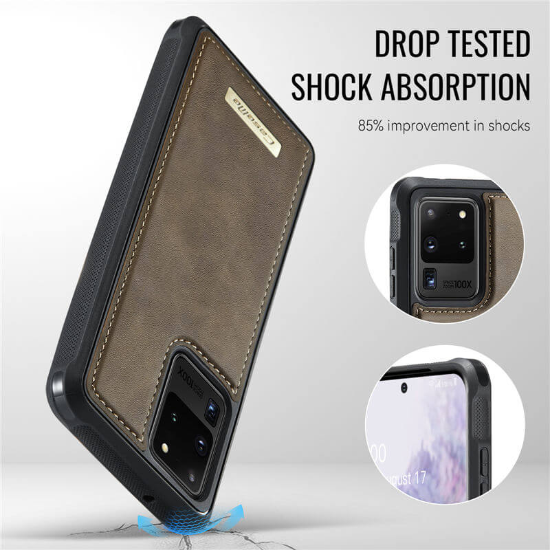 CaseMe Samsung Galaxy S20 Ultra 2-in-1 Magnetic Wallet Case