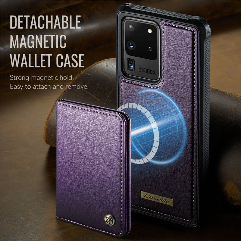 CaseMe Samsung Galaxy S20 Ultra 2-in-1 Magnetic Wallet Case