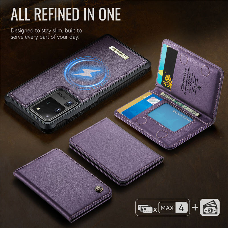 CaseMe Samsung Galaxy S20 Ultra 2-in-1 Magnetic Wallet Case
