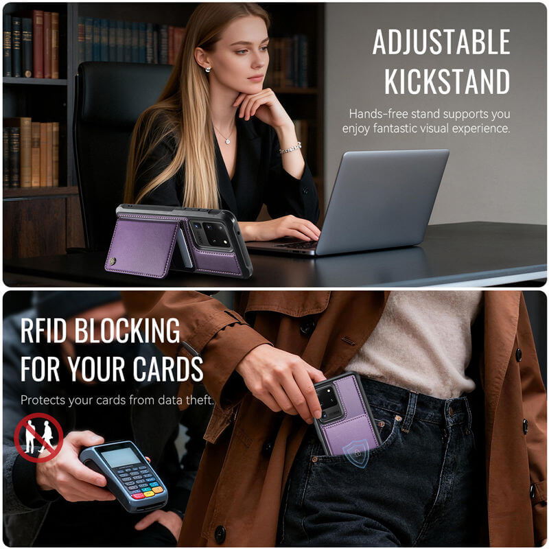 CaseMe Samsung Galaxy S20 Ultra 2-in-1 Magnetic Wallet Case