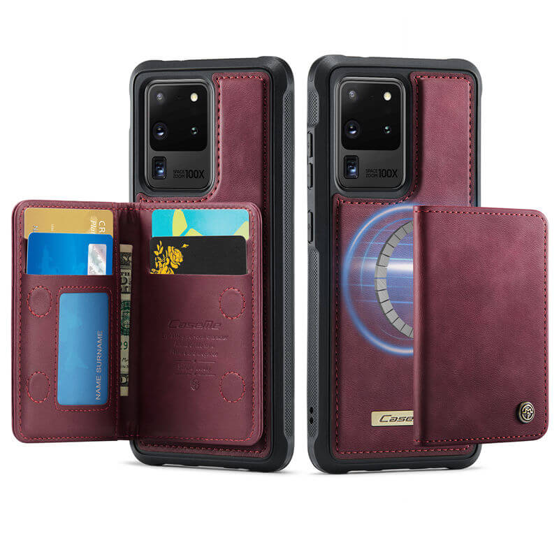 CaseMe Samsung Galaxy S20 Ultra 2-in-1 Magnetic Wallet Case