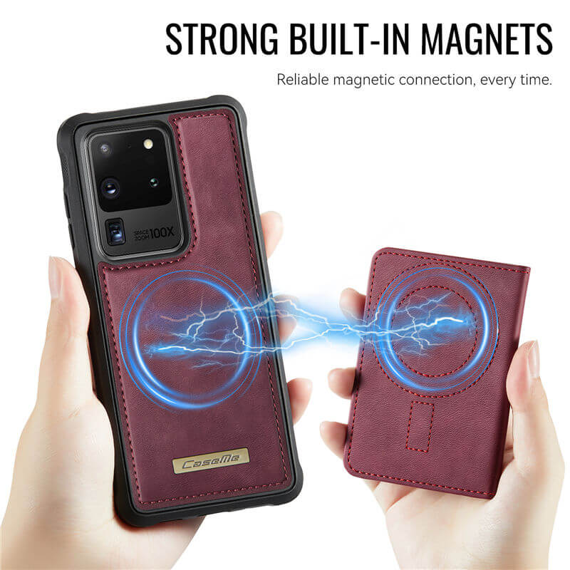 CaseMe Samsung Galaxy S20 Ultra 2-in-1 Magnetic Wallet Case