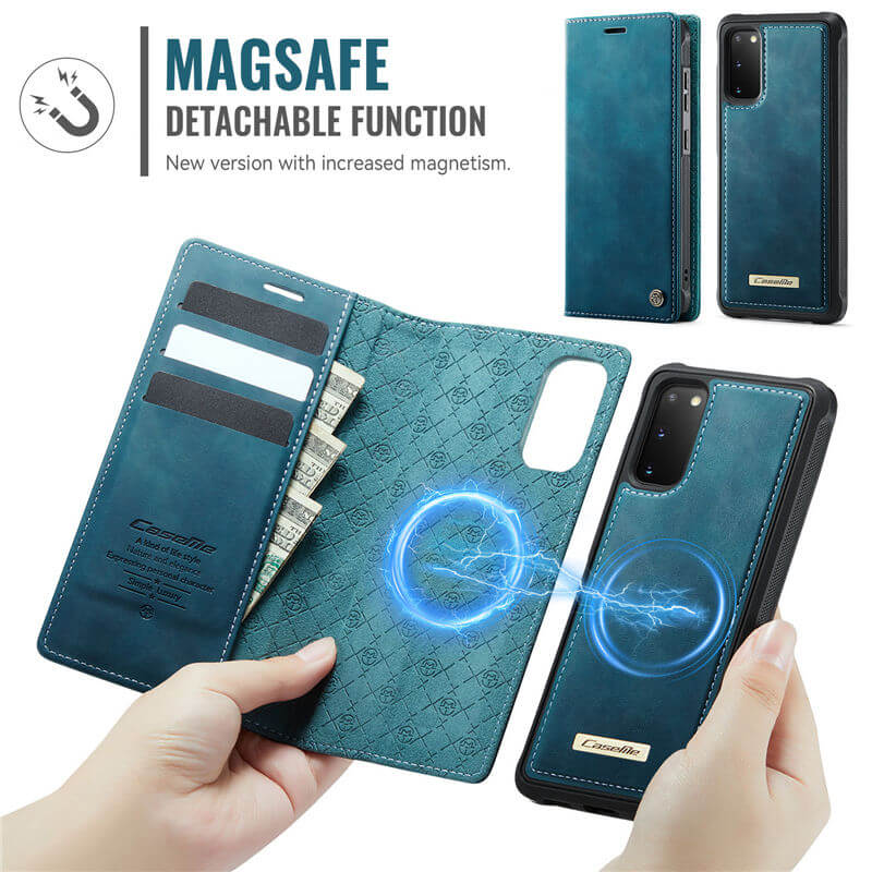 CaseMe Samsung Galaxy S20 2-in-1 Magnetic Wallet Case with RFID Blocking