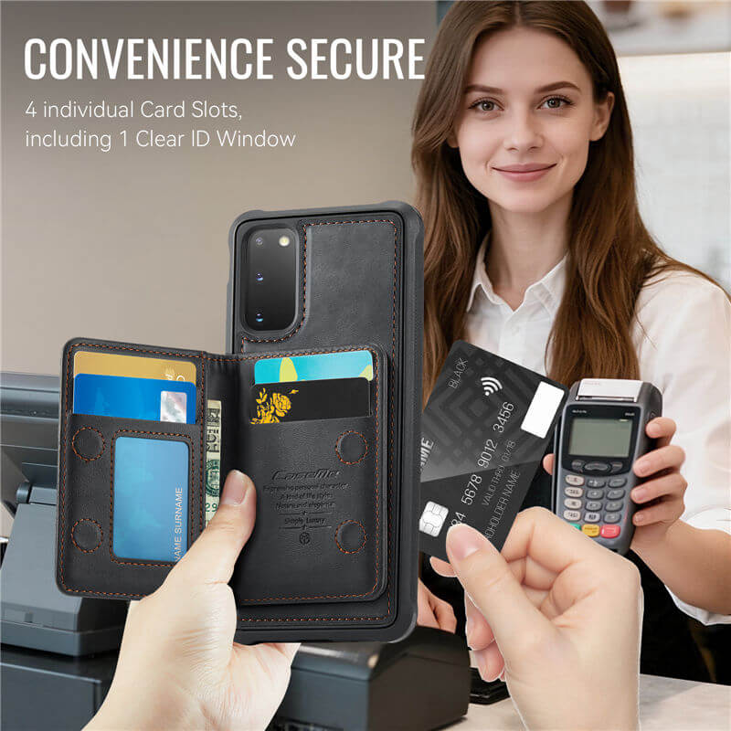 CaseMe Samsung Galaxy S20 2-in-1 Magnetic Wallet Case