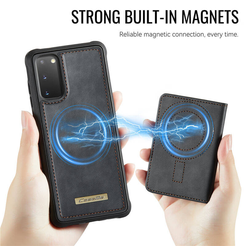 CaseMe Samsung Galaxy S20 2-in-1 Magnetic Wallet Case