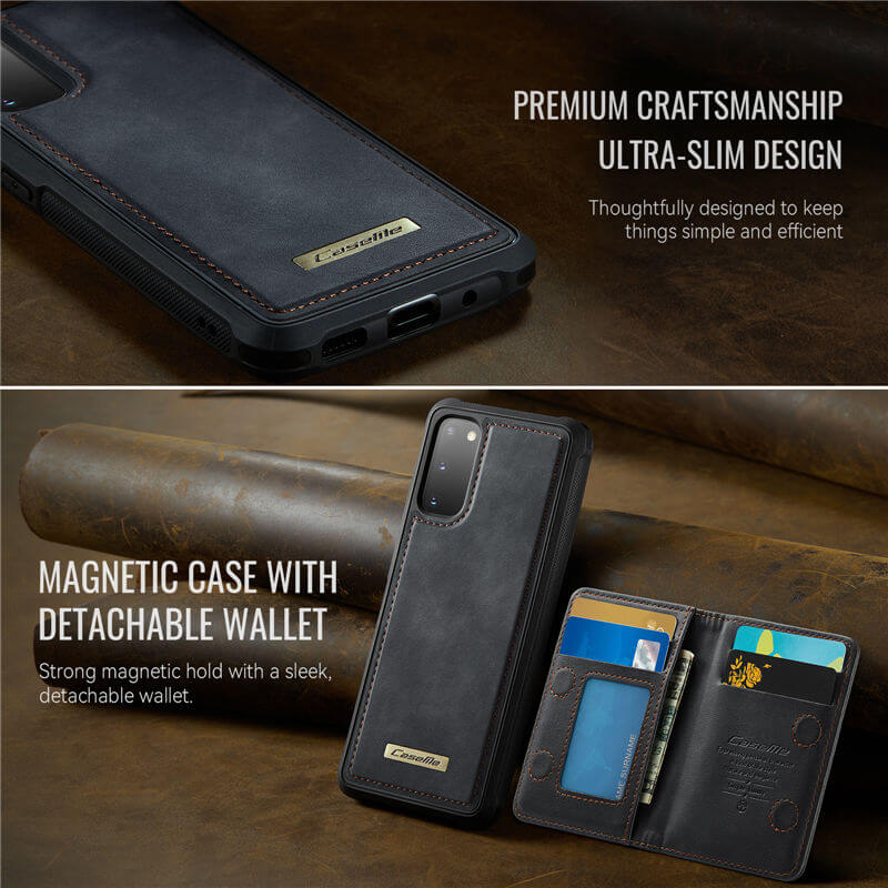 CaseMe Samsung Galaxy S20 2-in-1 Magnetic Wallet Case