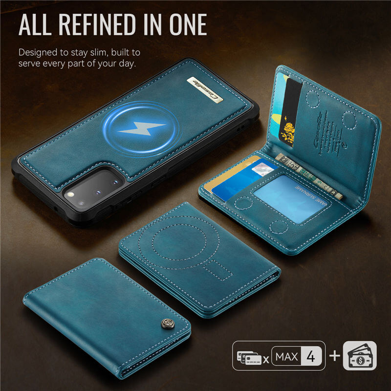 CaseMe Samsung Galaxy S20 2-in-1 Magnetic Wallet Case