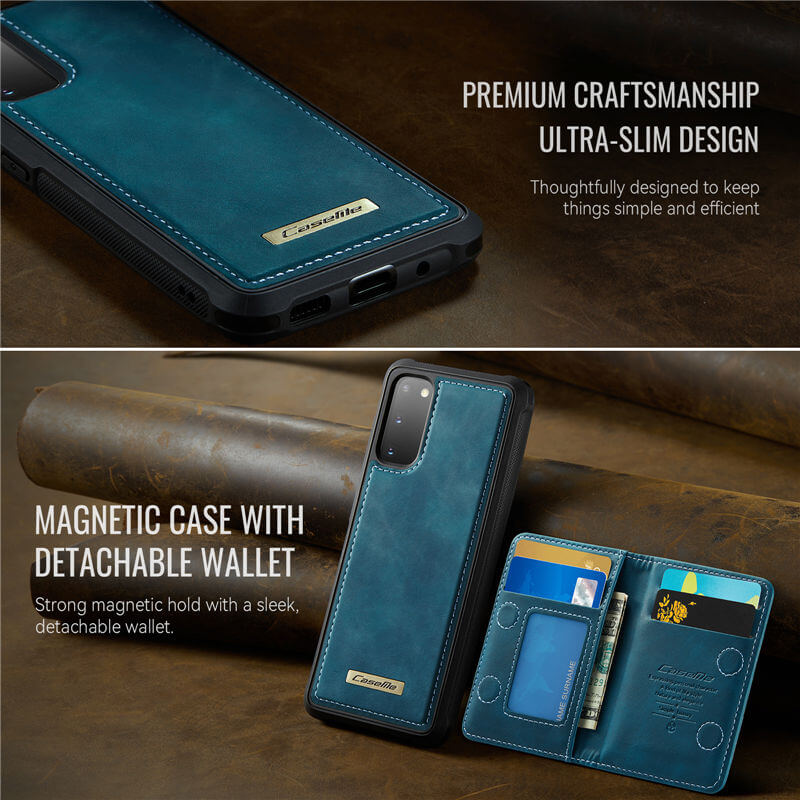 CaseMe Samsung Galaxy S20 2-in-1 Magnetic Wallet Case