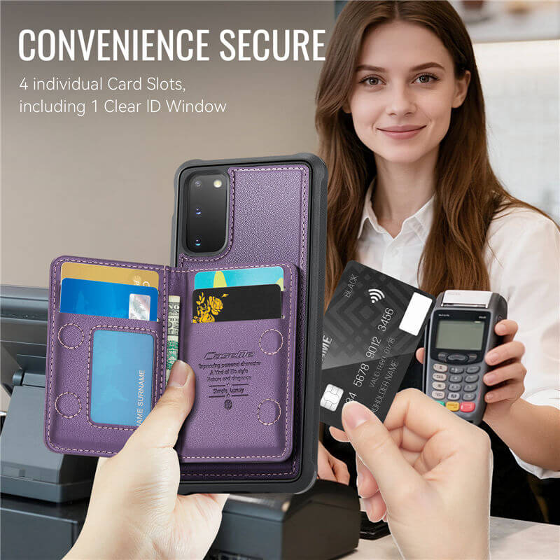 CaseMe Samsung Galaxy S20 2-in-1 Magnetic Wallet Case