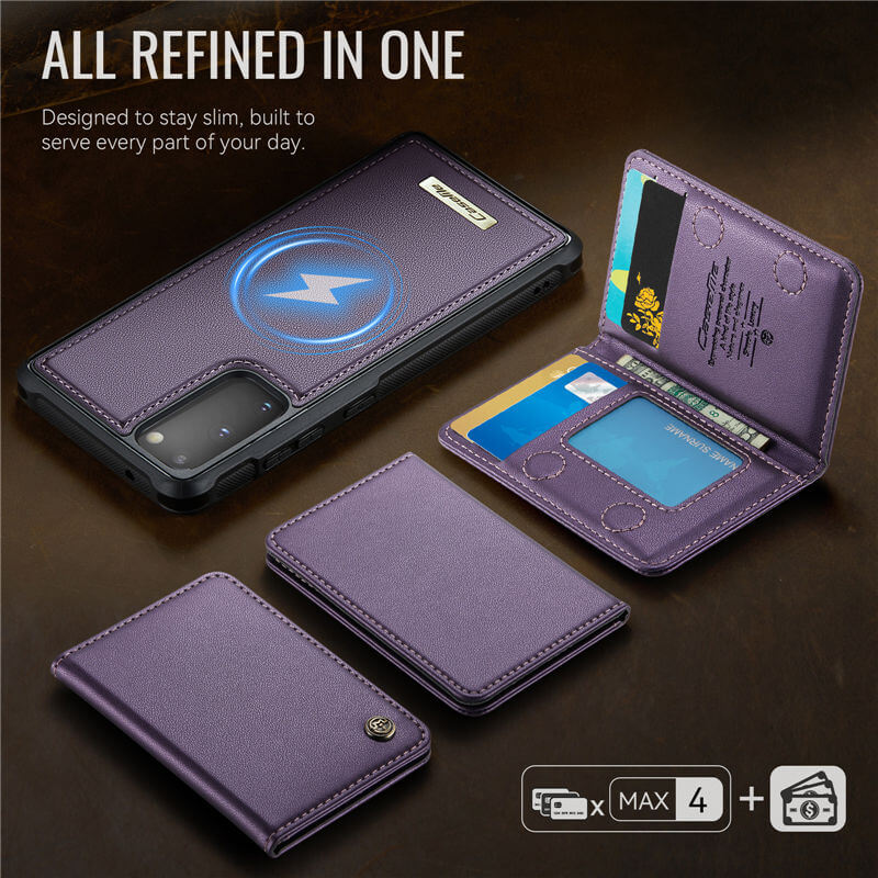 CaseMe Samsung Galaxy S20 2-in-1 Magnetic Wallet Case