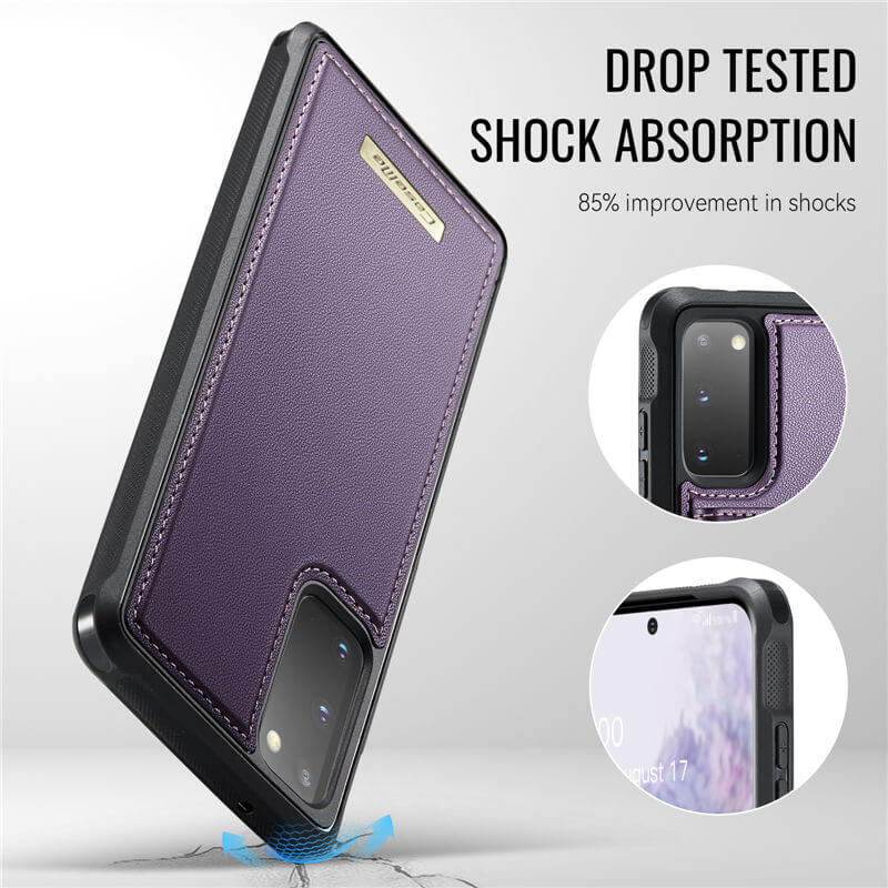 CaseMe Samsung Galaxy S20 2-in-1 Magnetic Wallet Case