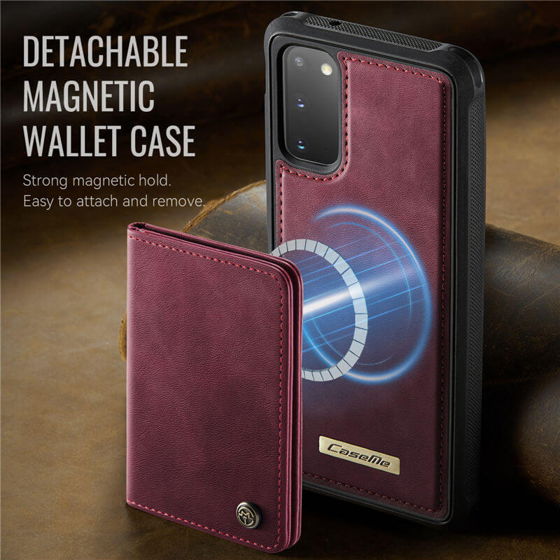 CaseMe Samsung Galaxy S20 2-in-1 Magnetic Wallet Case