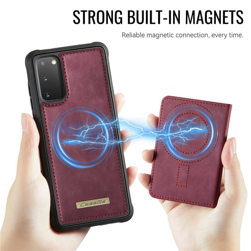 CaseMe Samsung Galaxy S20 2-in-1 Magnetic Wallet Case