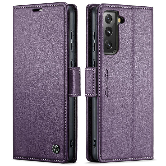 CaseMe Samsung Galaxy S21 FE Wallet RFID Blocking Magnetic Buckle Case