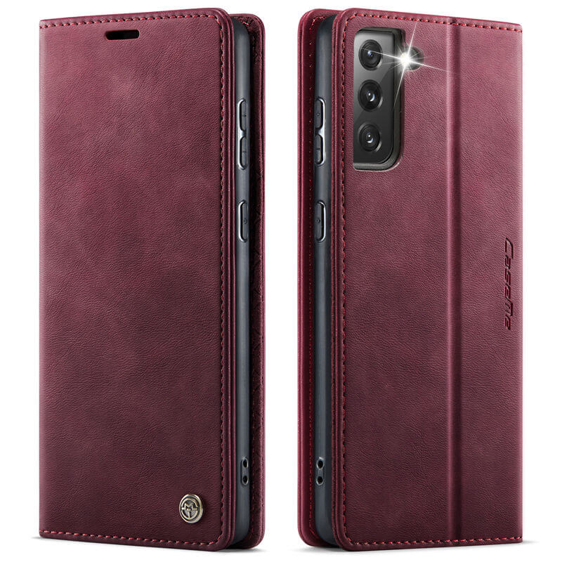 CaseMe Samsung Galaxy S21 FE Magnetic Wallet Case with RFID Blocking