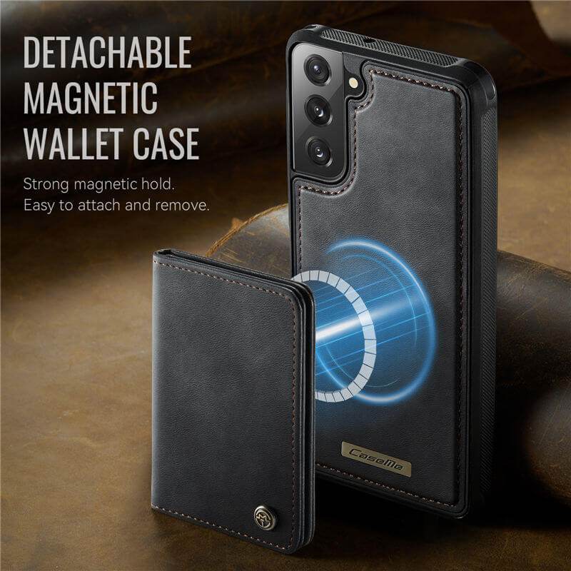 CaseMe Samsung Galaxy S21 FE 2-in-1 Magnetic Wallet Case