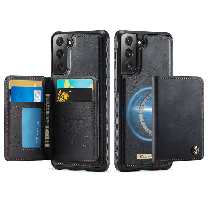 CaseMe Samsung Galaxy S21 FE 2-in-1 Magnetic Wallet Case