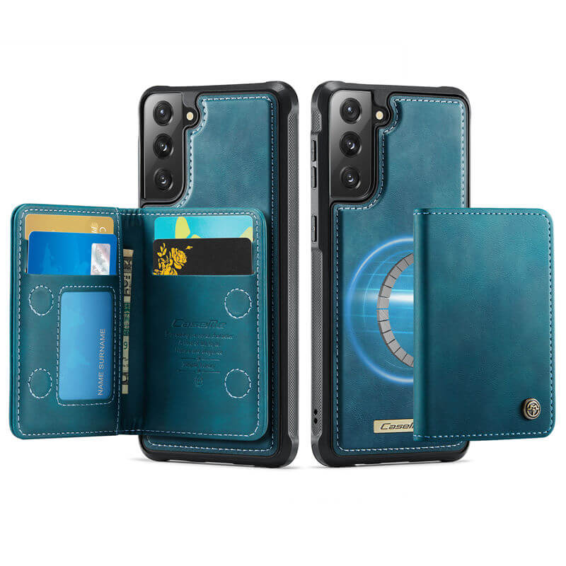CaseMe Samsung Galaxy S21 FE 2-in-1 Magnetic Wallet Case