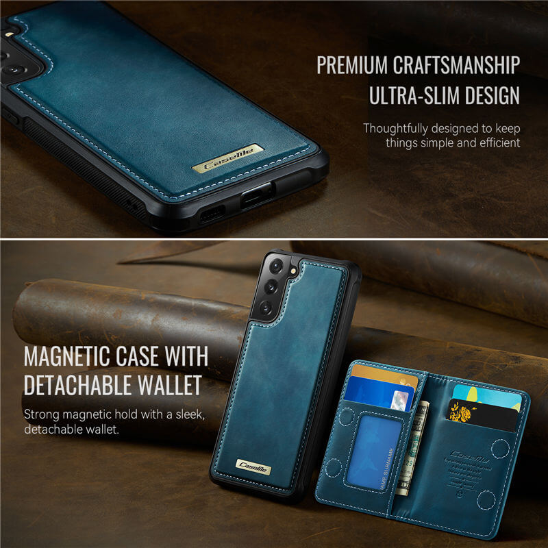 CaseMe Samsung Galaxy S21 FE 2-in-1 Magnetic Wallet Case