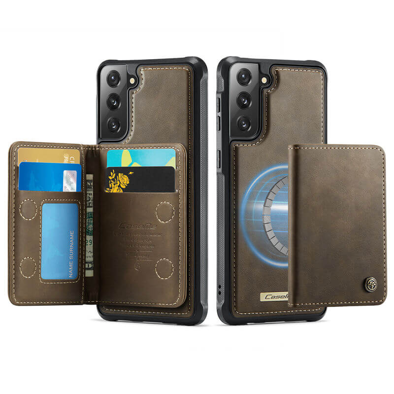CaseMe Samsung Galaxy S21 FE 2-in-1 Magnetic Wallet Case