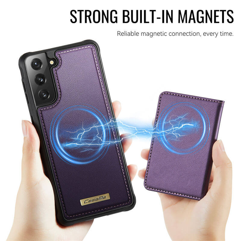 CaseMe Samsung Galaxy S21 FE 2-in-1 Magnetic Wallet Case