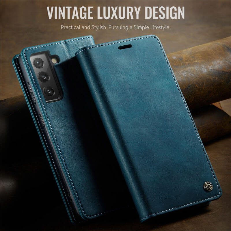 CaseMe Samsung Galaxy S21 Magnetic Wallet Case with RFID Blocking
