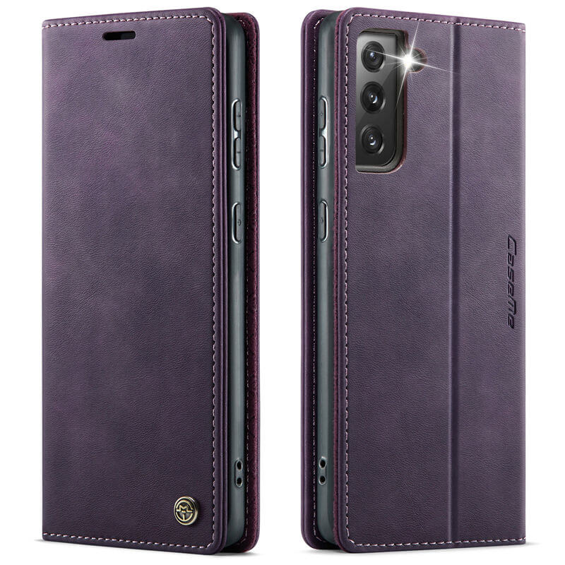 CaseMe Samsung Galaxy S21 Plus Magnetic Wallet Case with RFID Blocking