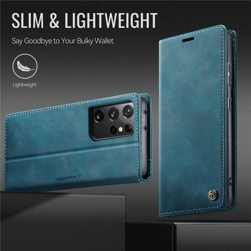 CaseMe Samsung Galaxy S21 Ultra Magnetic Wallet Case with RFID Blocking