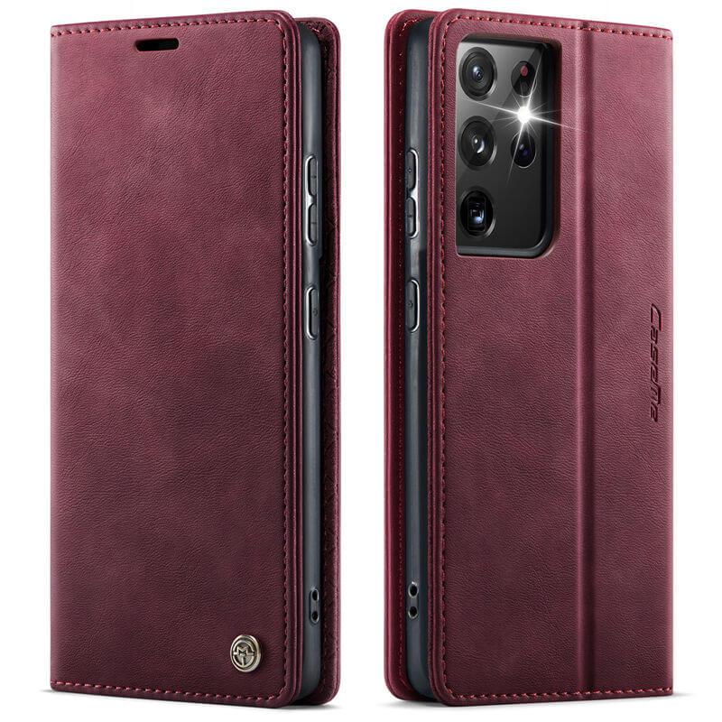 CaseMe Samsung Galaxy S21 Ultra Magnetic Wallet Case with RFID Blocking