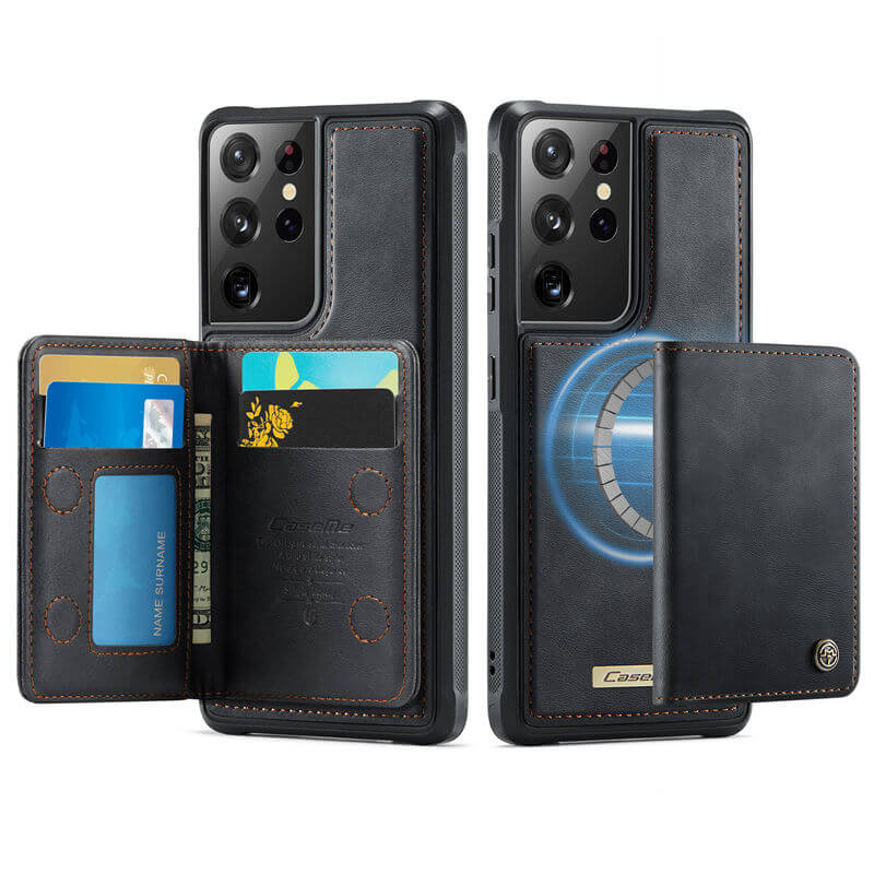 CaseMe Samsung Galaxy S21 Ultra 2-in-1 Magnetic Wallet Case
