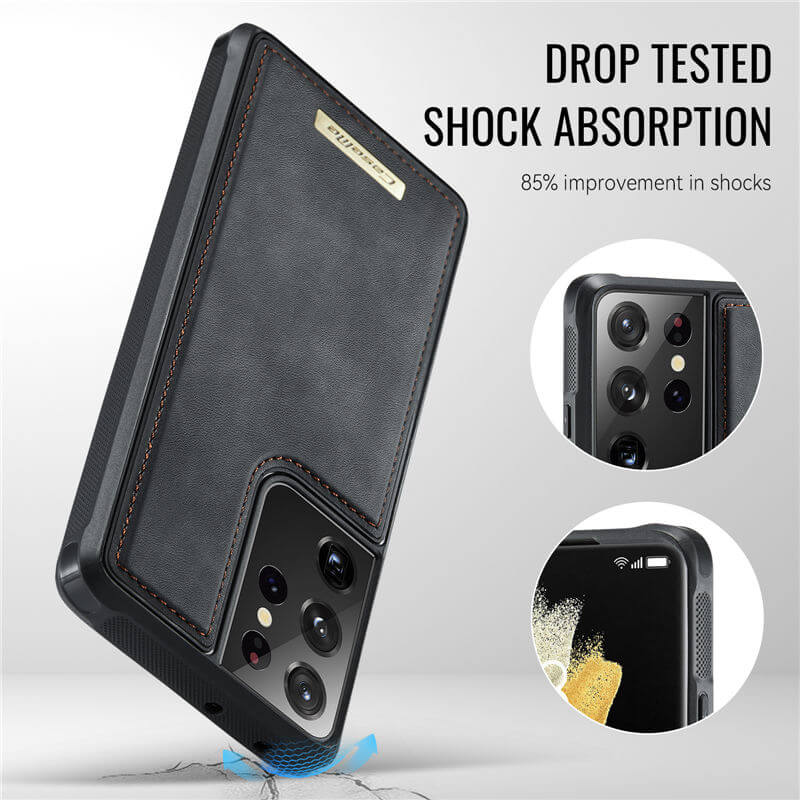 CaseMe Samsung Galaxy S21 Ultra 2-in-1 Magnetic Wallet Case