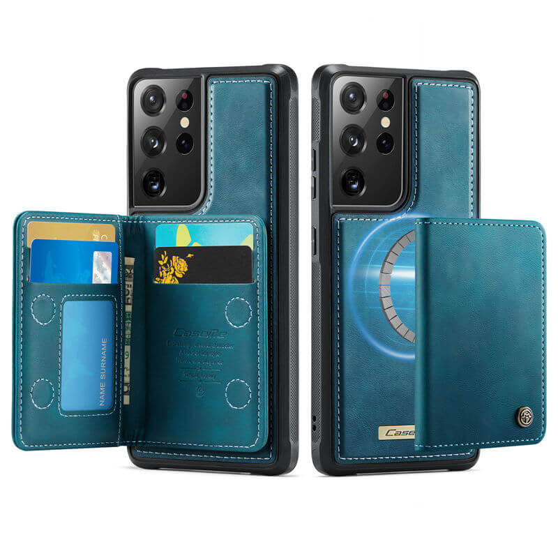 CaseMe Samsung Galaxy S21 Ultra 2-in-1 Magnetic Wallet Case