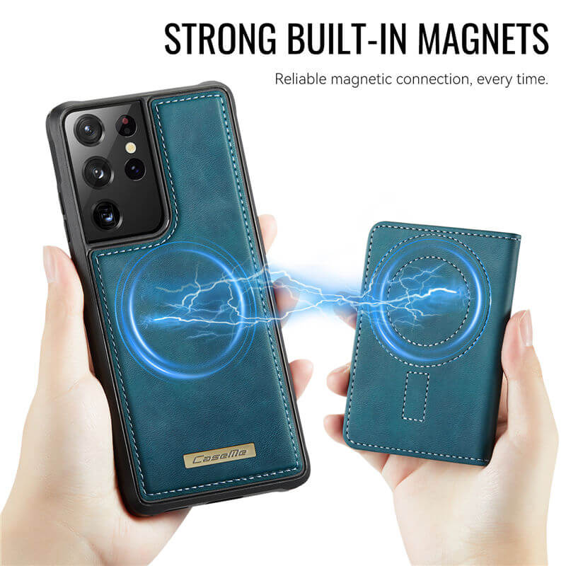 CaseMe Samsung Galaxy S21 Ultra 2-in-1 Magnetic Wallet Case