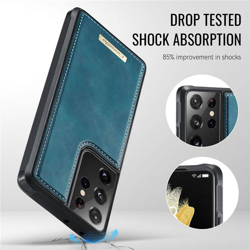 CaseMe Samsung Galaxy S21 Ultra 2-in-1 Magnetic Wallet Case