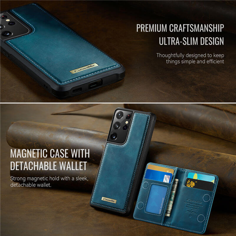CaseMe Samsung Galaxy S21 Ultra 2-in-1 Magnetic Wallet Case