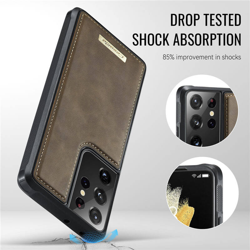 CaseMe Samsung Galaxy S21 Ultra 2-in-1 Magnetic Wallet Case