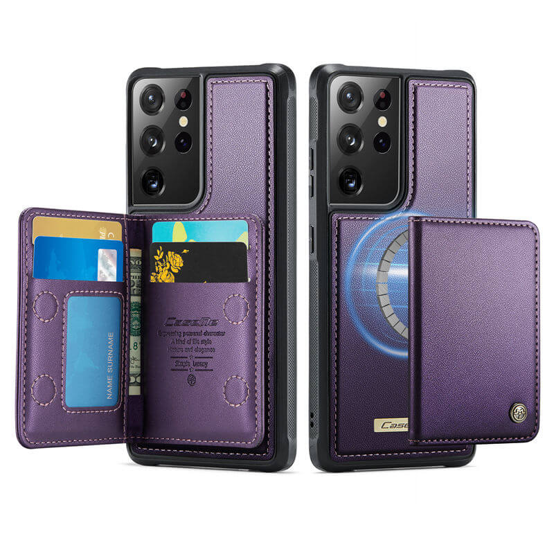 CaseMe Samsung Galaxy S21 Ultra 2-in-1 Magnetic Wallet Case