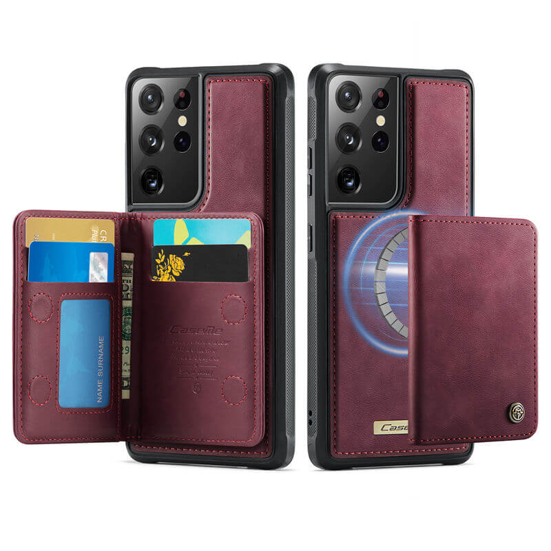 CaseMe Samsung Galaxy S21 Ultra 2-in-1 Magnetic Wallet Case