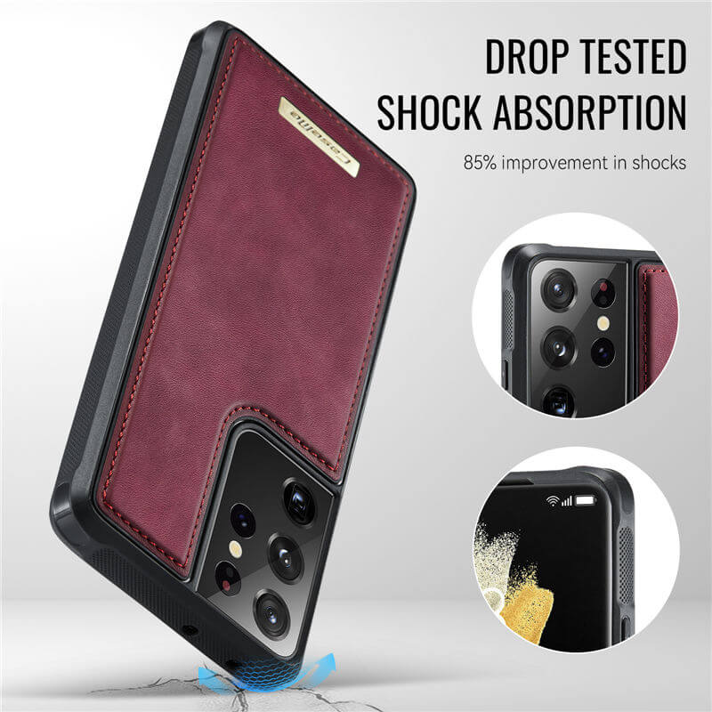 CaseMe Samsung Galaxy S21 Ultra 2-in-1 Magnetic Wallet Case