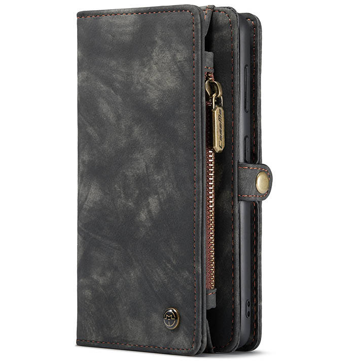 CaseMe Samsung Galaxy S21 Zipper Wallet Magnetic Detachable 2 in 1 Case