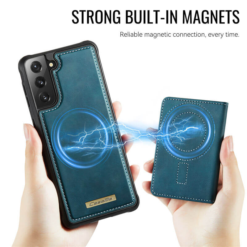 CaseMe Samsung Galaxy S21 Plus 2-in-1 Magnetic Wallet Case