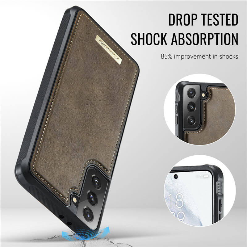 CaseMe Samsung Galaxy S21 2-in-1 Magnetic Wallet Case