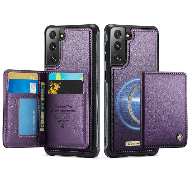 CaseMe Samsung Galaxy S21 2-in-1 Magnetic Wallet Case